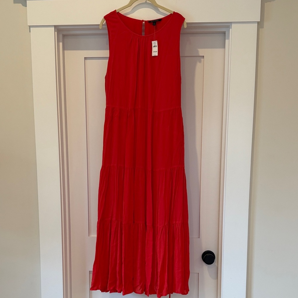 Banana Republic Vibrant Red Maxi Dress